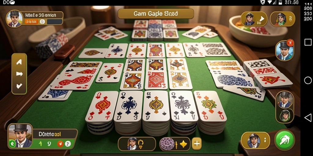 Screenshot gameplay D06 menampilkan keseruan bermain Gaple.