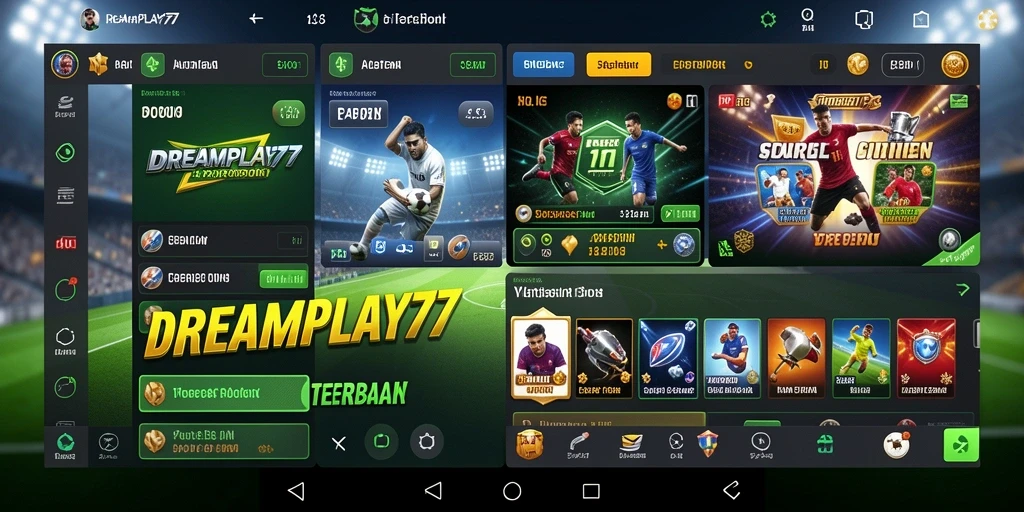 Tampilan antarmuka aplikasi sportsbook yang menarik dan ramah pengguna.