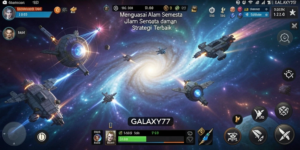 Tangkapan layar dari gameplay GALAXY77 yang menegangkan.