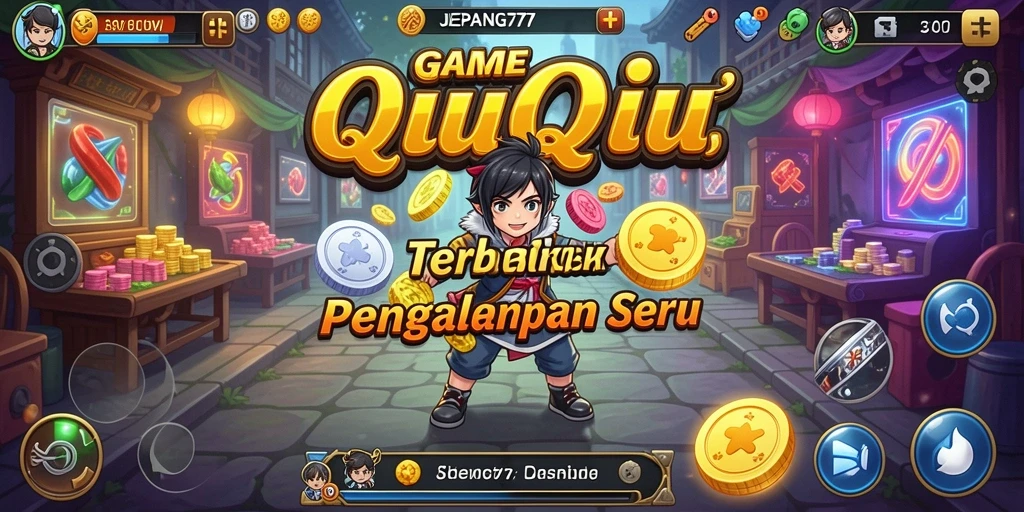 Tampilan gameplay QiuQiu yang seru dan menarik di JEPANG77.