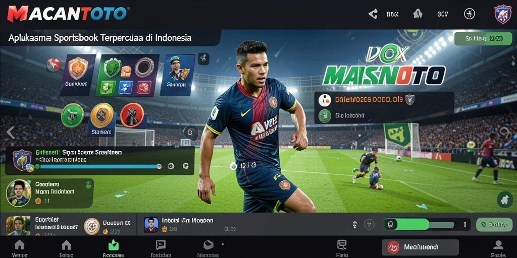Tampilan gameplay Sportsbook yang menarik di aplikasi MACANTOTO.