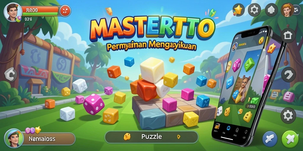 Tampilan gameplay MASTERTOTO yang menampilkan tantangan puzzle.