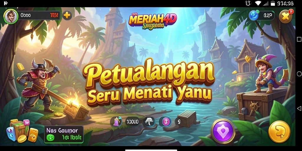 Tampilan gameplay seru dari MERIAH4D dengan aksi petualangan yang mendebarkan.