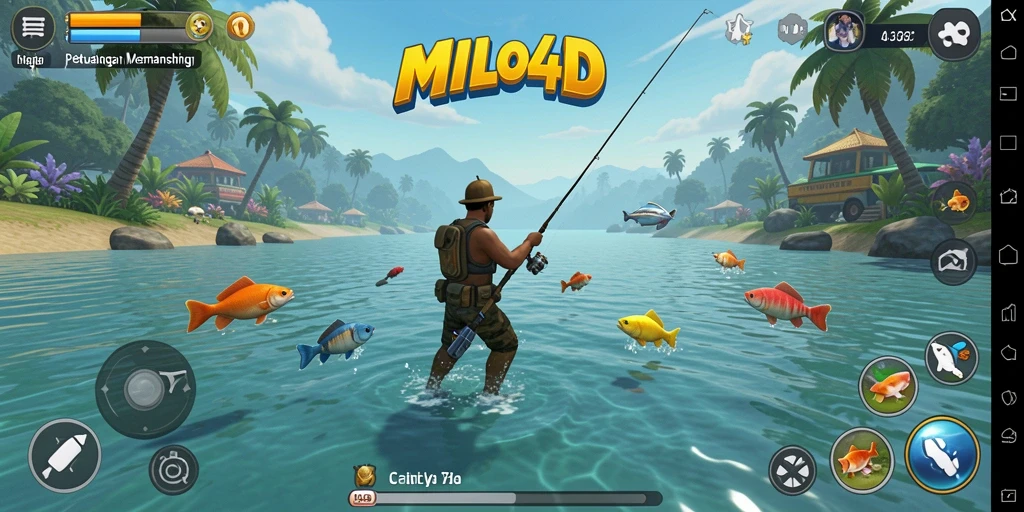 Tangkapan ikan yang menakjubkan dalam gameplay MILO4D.