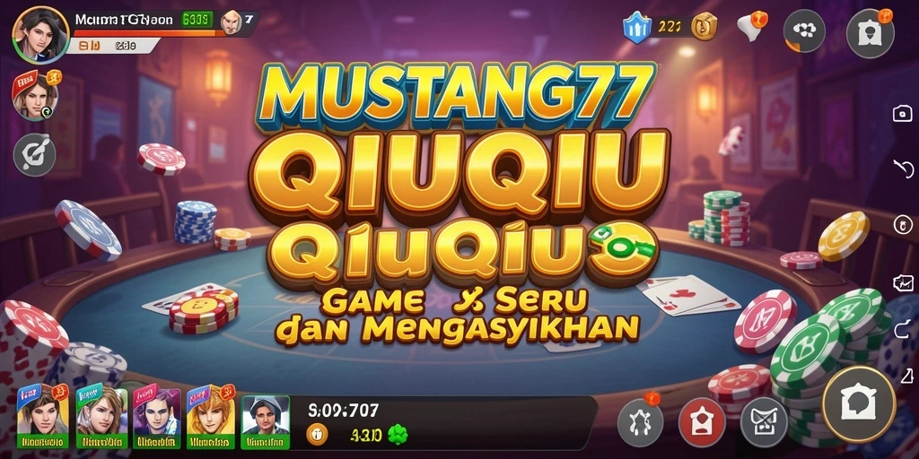 Tangkapan layar dari gameplay QiuQiu di MUSTANG77.
