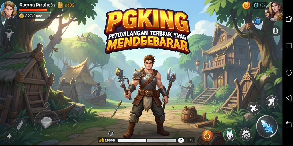 Tampilan gameplay <strong>PGKING</strong> yang menghadirkan petualangan yang mendebarkan di dunia terbuka.