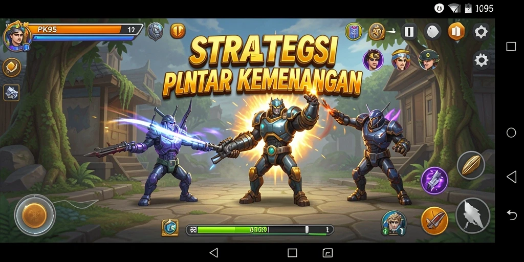 Tampilan gameplay PK95 yang seru dan menantang.