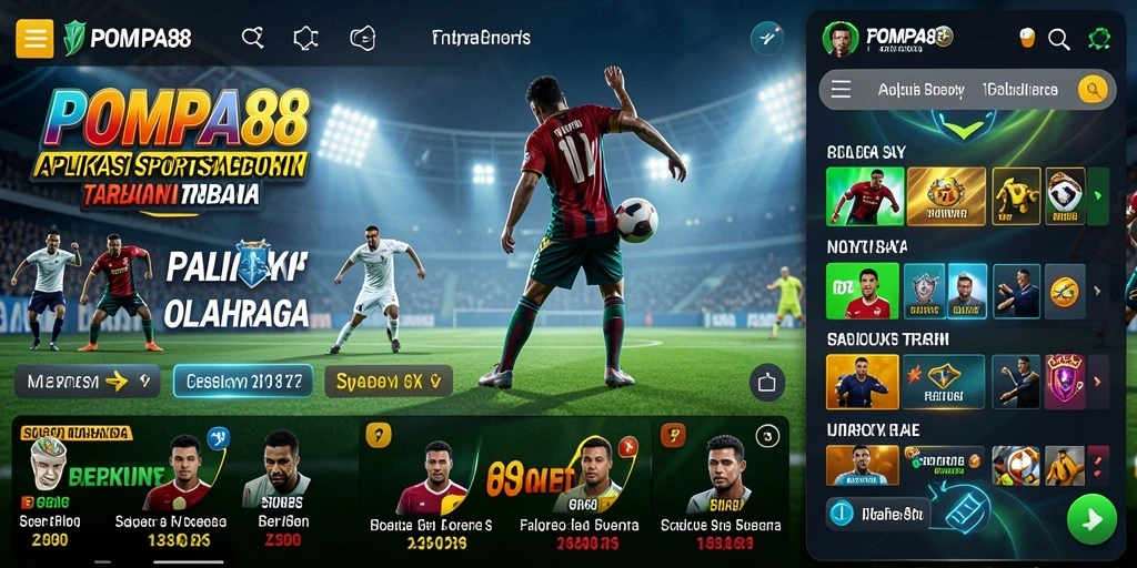 Tampilan gameplay POMPA88 saat memasang taruhan olahraga langsung.