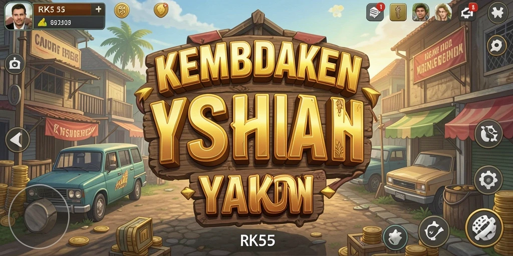 Tampilan gameplay RK55 yang menampilkan usaha yang berkembang pesat.