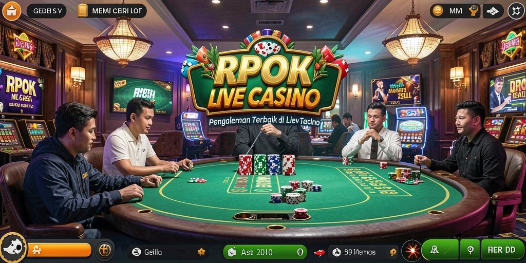 Screenshot RPOK menampilkan gameplay seru di Live Casino.