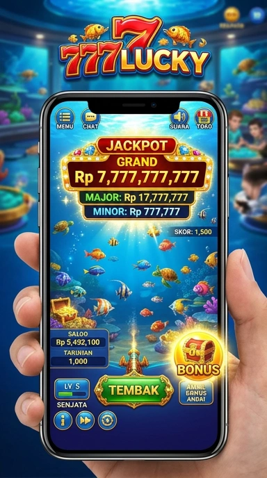 Tampilan antarmuka pengguna di aplikasi 777lucky yang bersih dan mudah digunakan.